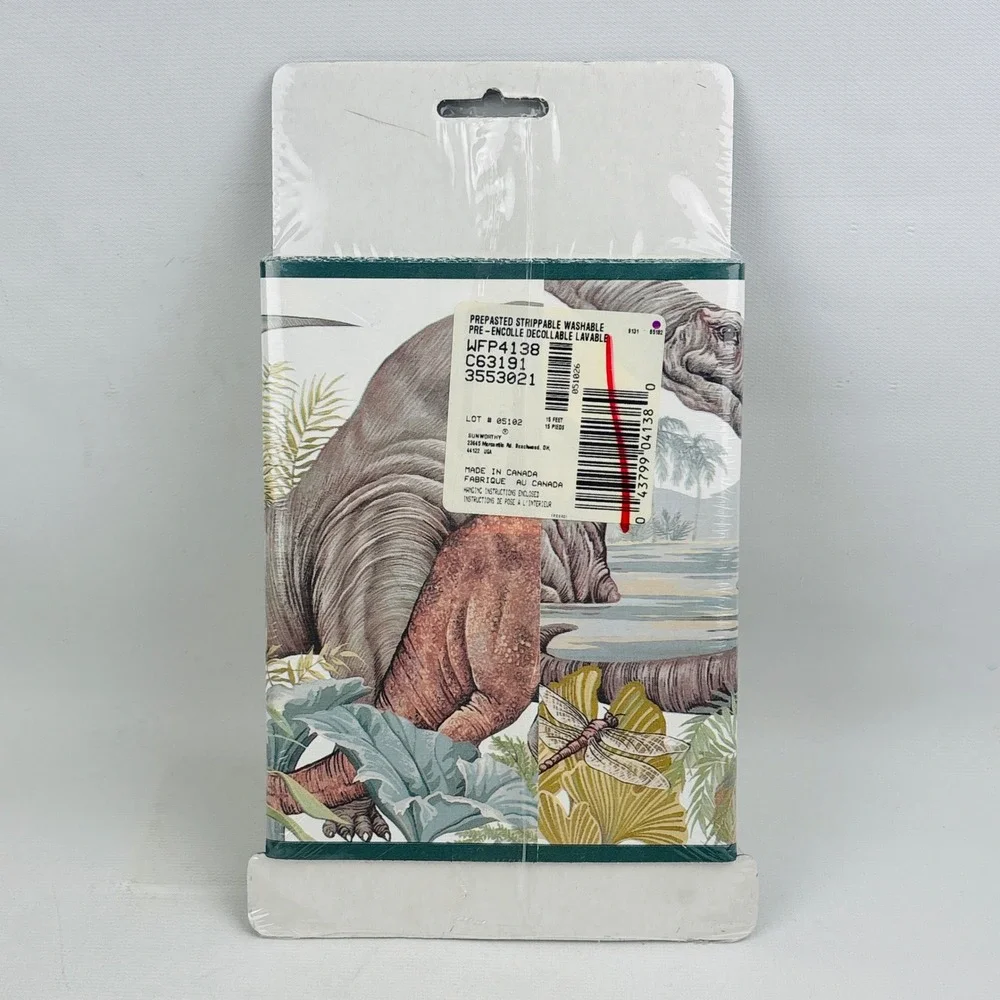 Sunworthy Dinosaur Wallpaper Border Prepasted 5 Yards Nature Series WFP4138